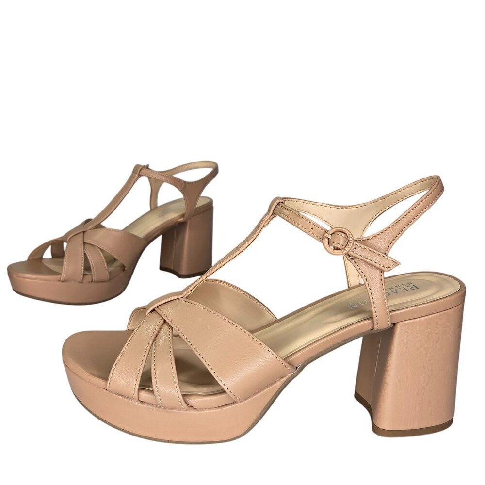 Kenneth Cole Reaction Reina Wedge Shoes Nude, Size: 8.5